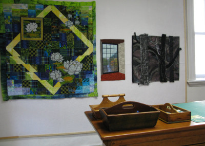 Reflections, Waterlily Bay II, and Nocturne in Millie`s studio